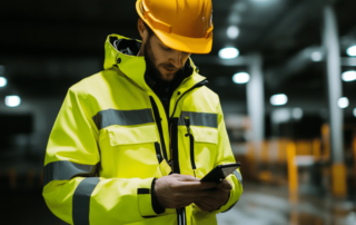 worker-using-smart-hi-vis-jacket-technology-construction